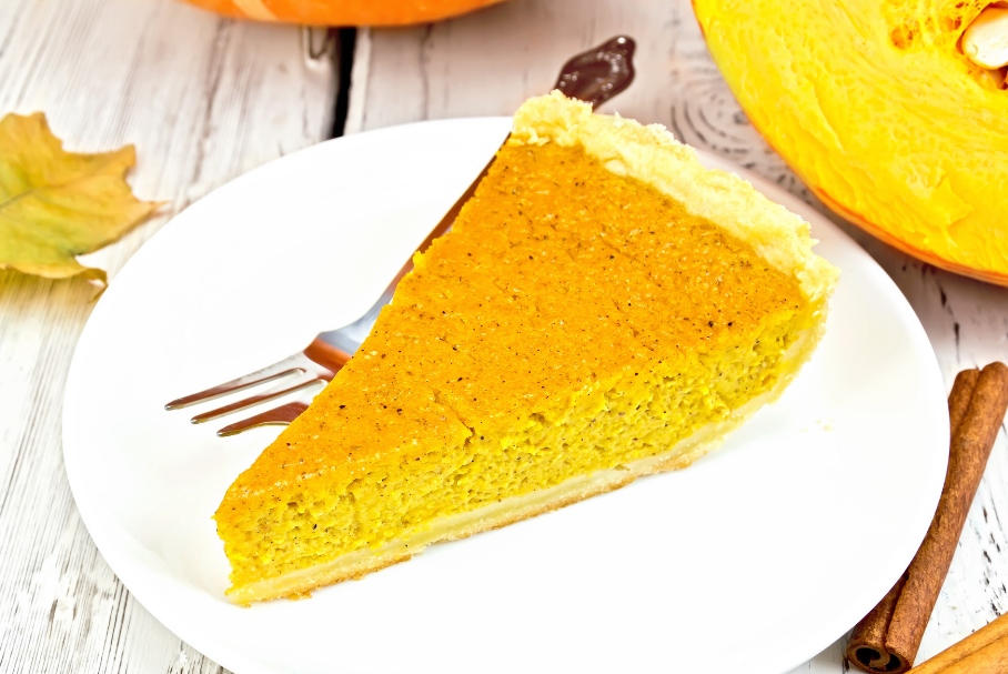 trozo tarta de calabaza